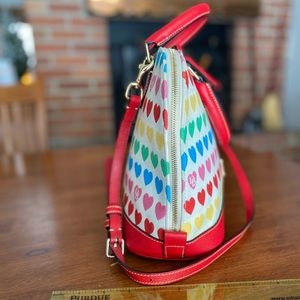 Dooney and Bourke purse with heart pattern